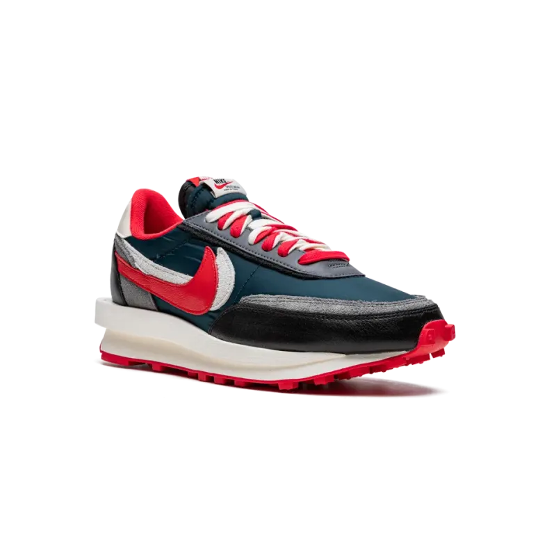 LDWaffle Undercover x Sacai - Midnight Spruce University Red Mens