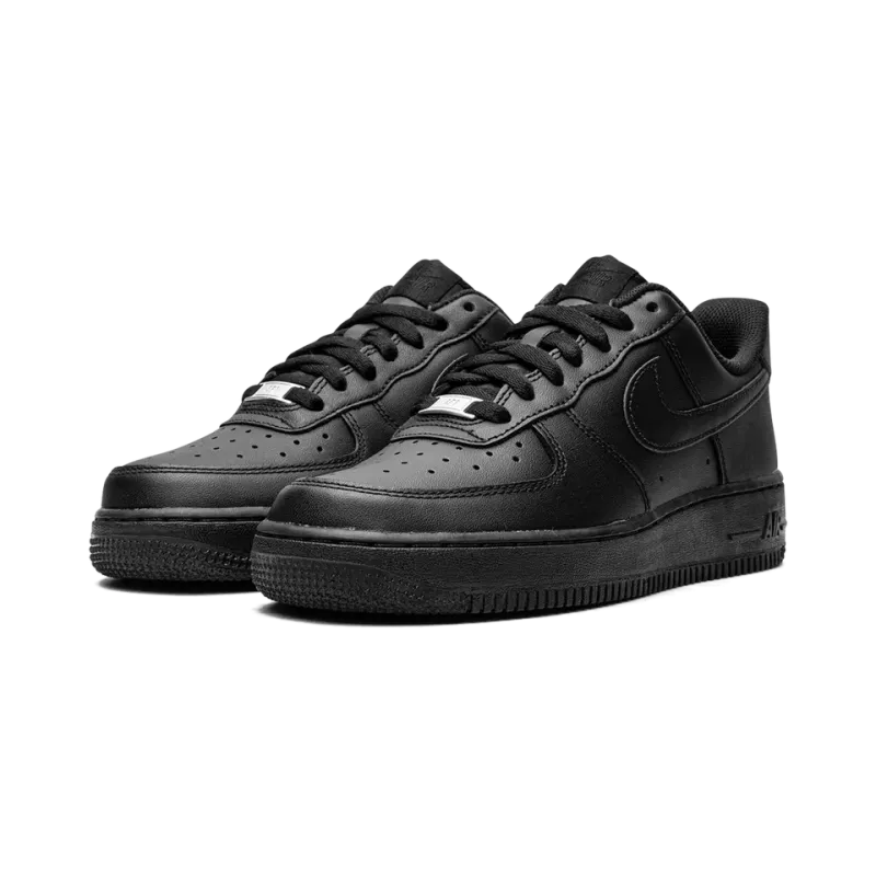 Nike AIR FORCE 1 LO '07 MNS WMNS Triple Black Womens