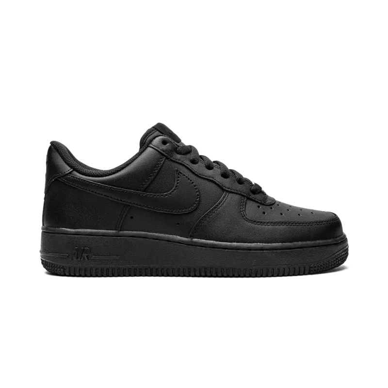 Nike AIR FORCE 1 LO '07 MNS WMNS Triple Black Womens