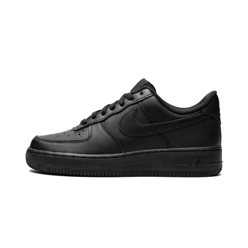 Nike AIR FORCE 1 LO '07 MNS WMNS Triple Black Womens