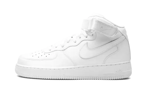 Nike Air Force 1 Mid '07 Triple White Mens — Timeless Leather Mid-Top