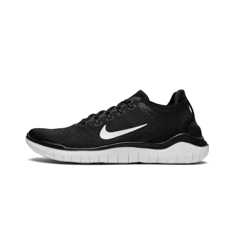 Nike Free RN 2018 Black White Mens