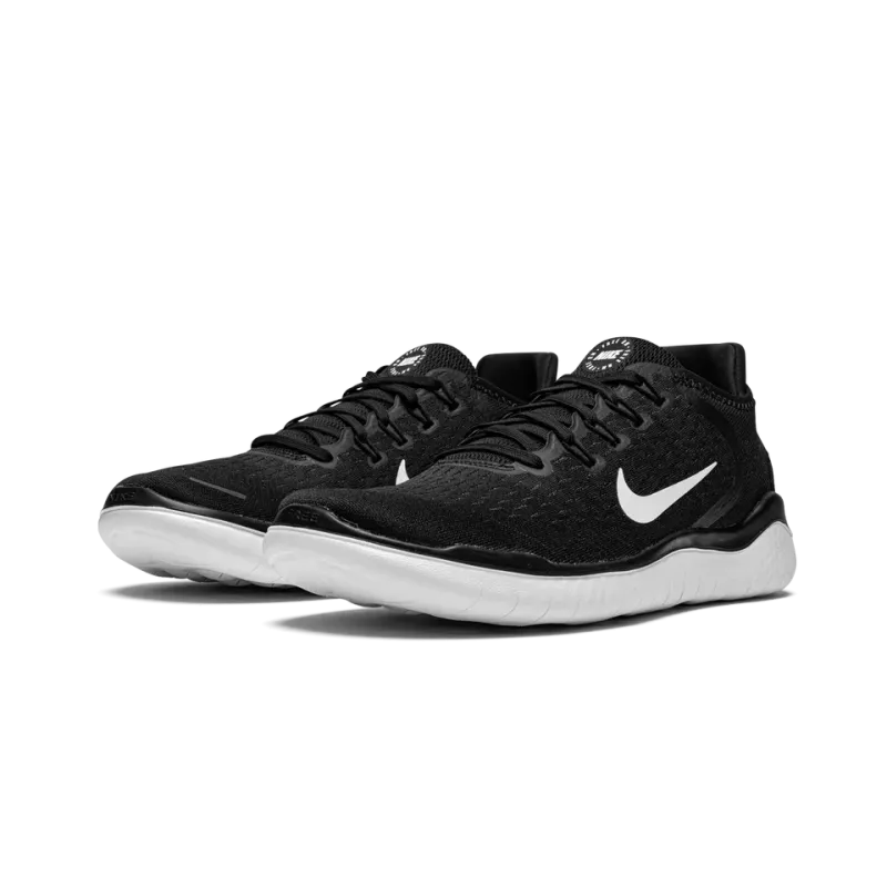 Nike Free RN 2018 Black White Mens