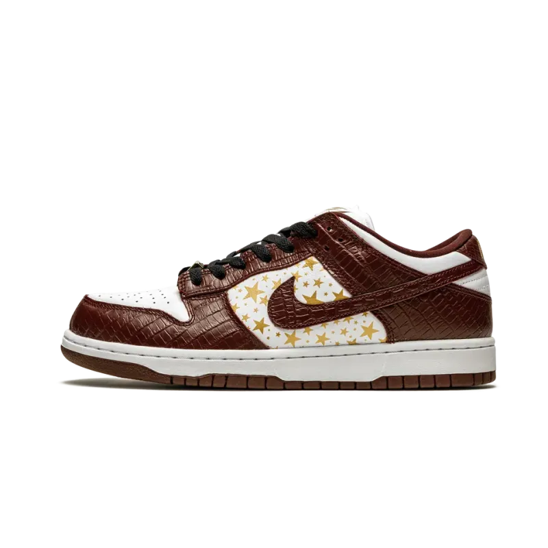 Nike SB Dunk Low Supreme - Stars - Barkroot Brown Mens