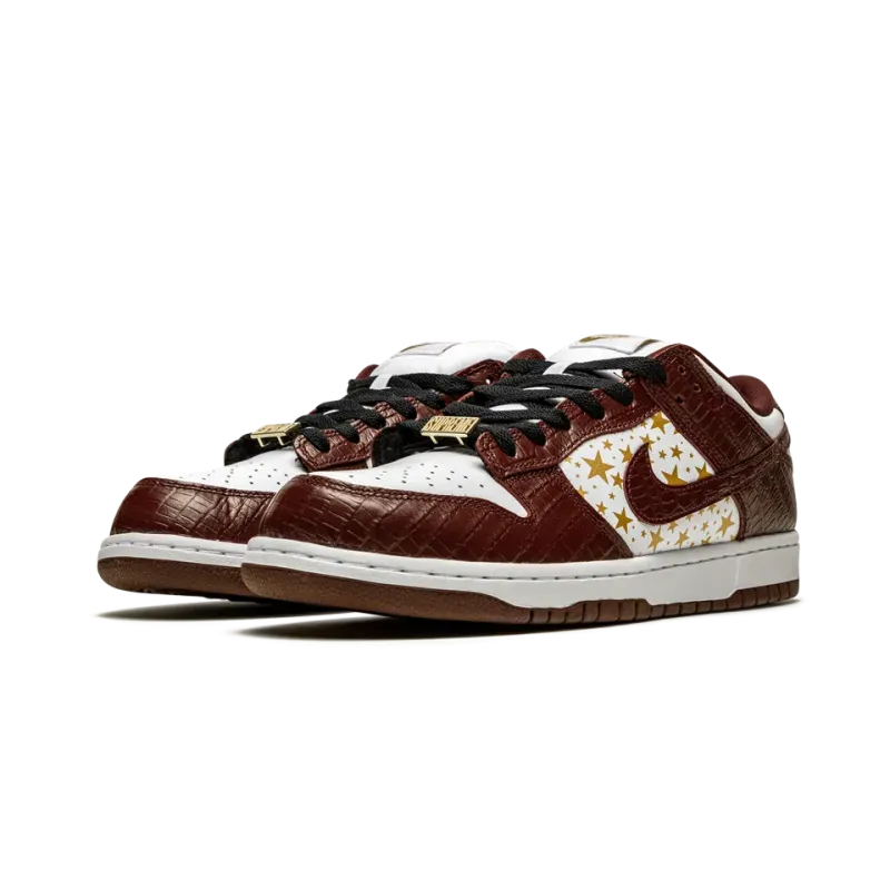 Nike SB Dunk Low Supreme - Stars - Barkroot Brown Mens