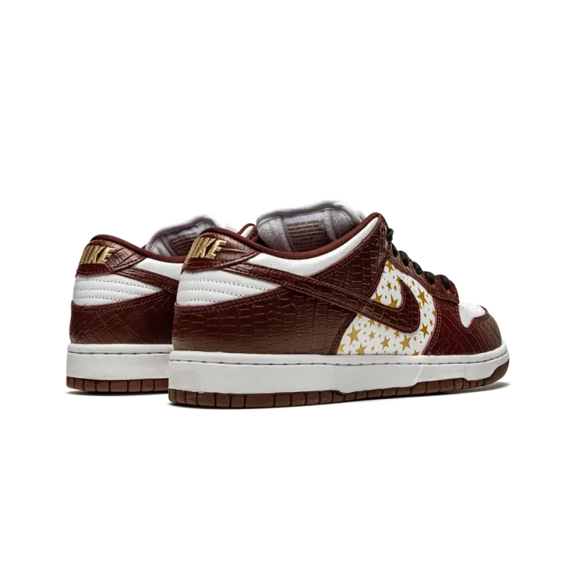 Nike SB Dunk Low Supreme - Stars - Barkroot Brown Mens