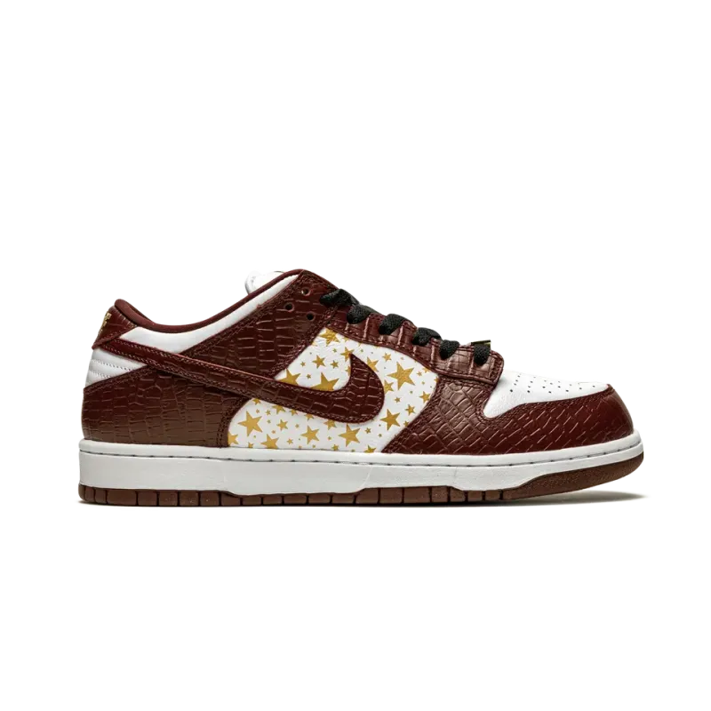 Nike SB Dunk Low Supreme - Stars - Barkroot Brown Mens