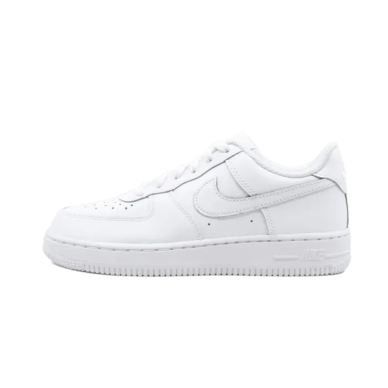 Nike Force 1 (PS) White on White Pre School