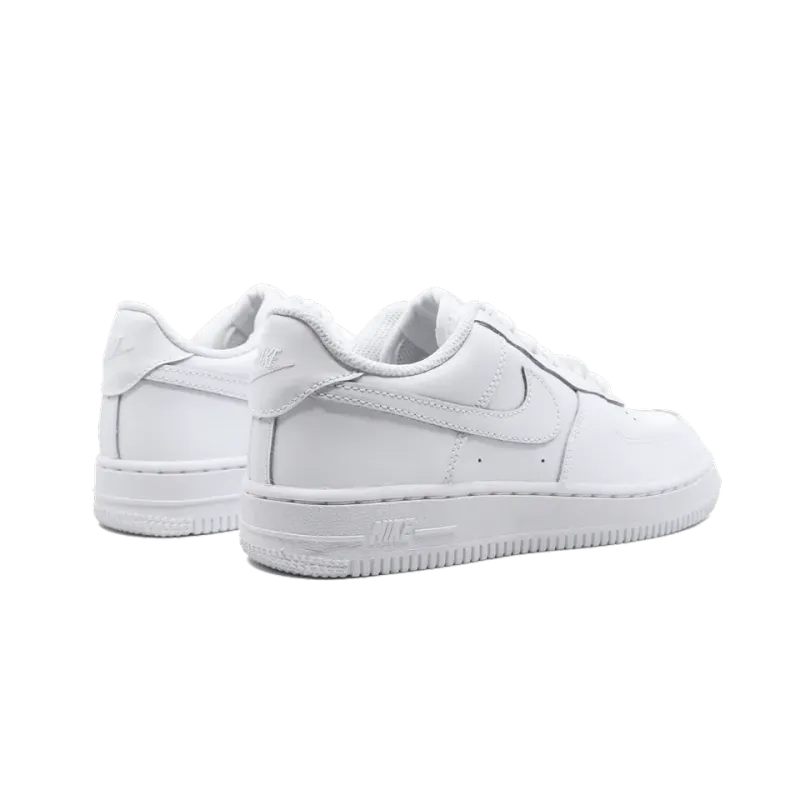 Nike Force 1 (PS) White on White Pre School