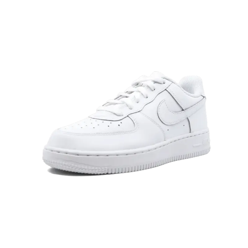 Nike Force 1 (PS) White on White Pre School