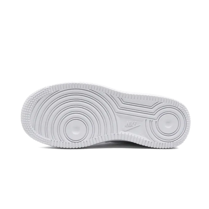 Nike Force 1 (PS) White on White Pre School