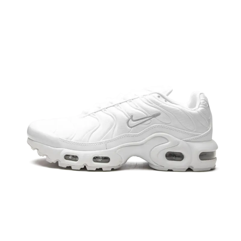 Nike Air Max Plus GS Triple White Grade School