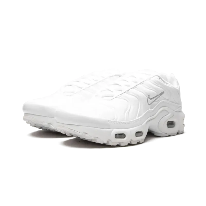 Nike Air Max Plus GS Triple White Grade School