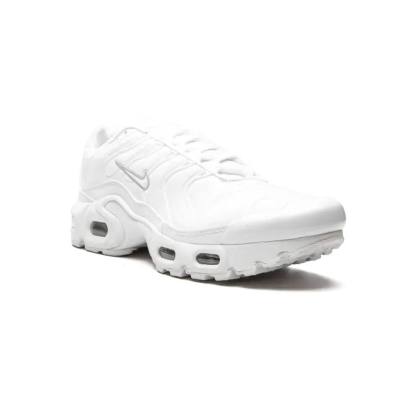 Nike Air Max Plus GS Triple White Grade School