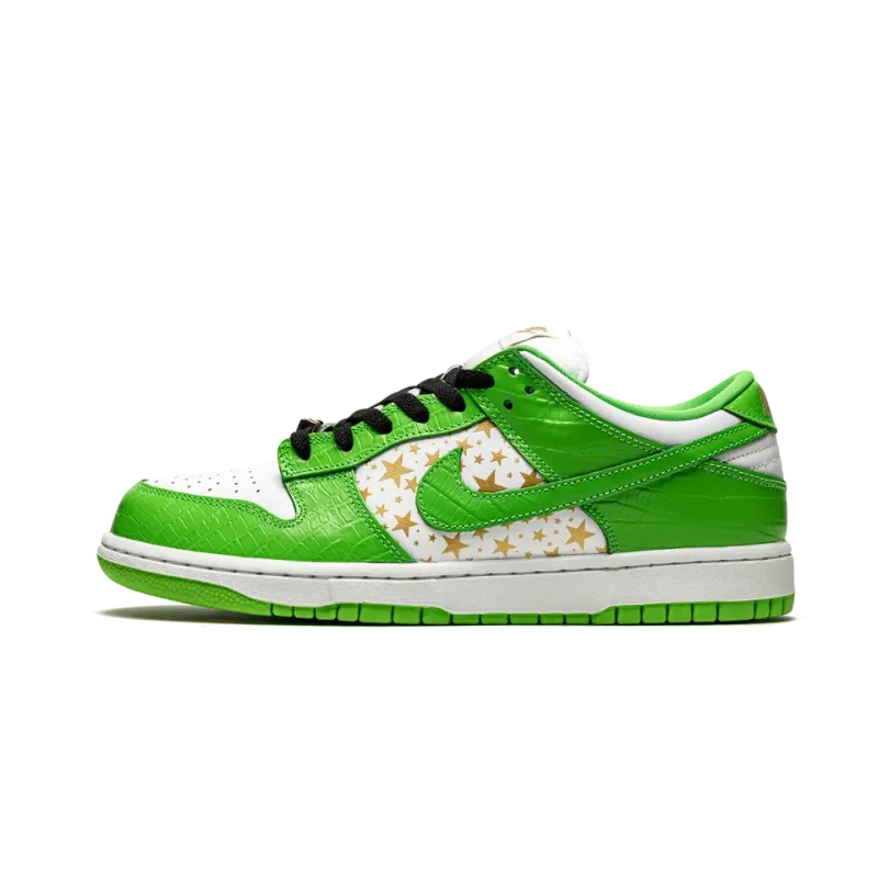 Nike SB Dunk Low Supreme - Stars - Mean Green Mens