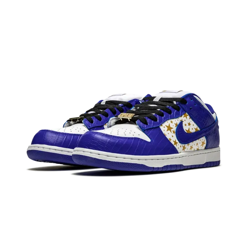 Nike SB Dunk Low Supreme - Stars - Hyper Blue Mens
