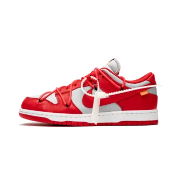 Nike Dunk Low Off-White - University Red Mens