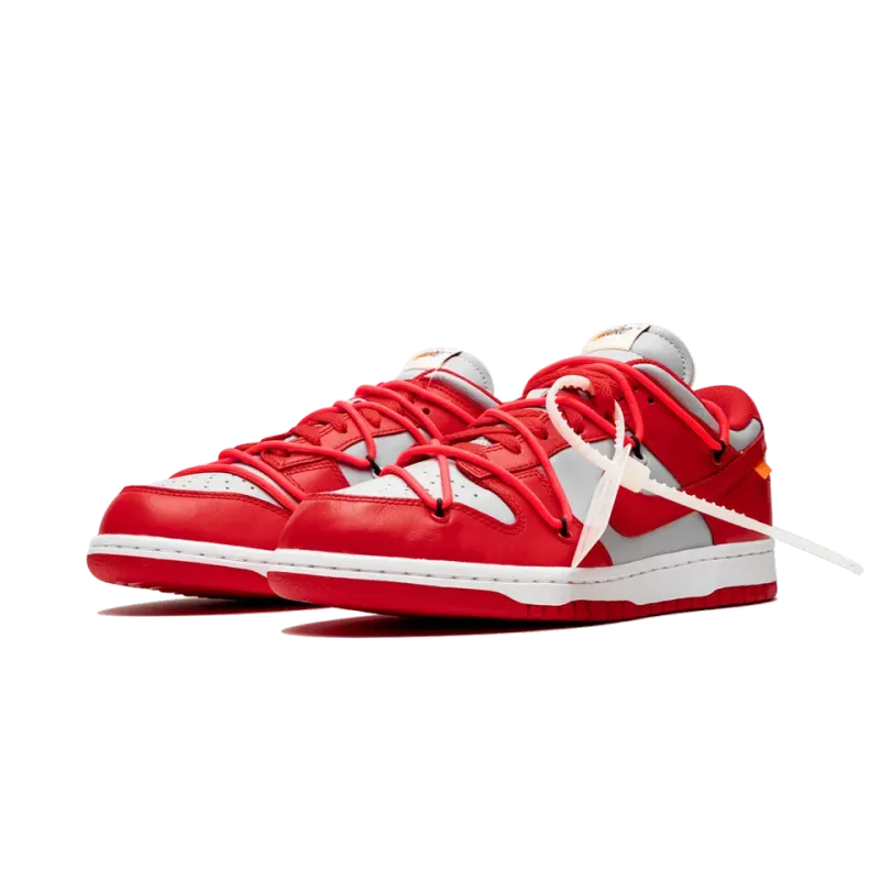 Nike Dunk Low Off-White - University Red Mens