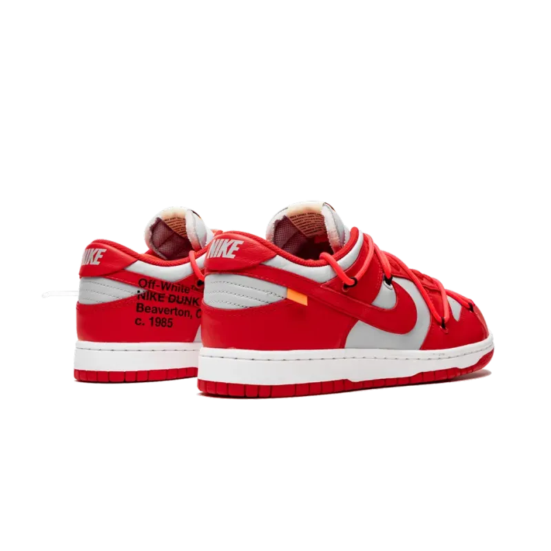 Nike Dunk Low Off-White - University Red Mens
