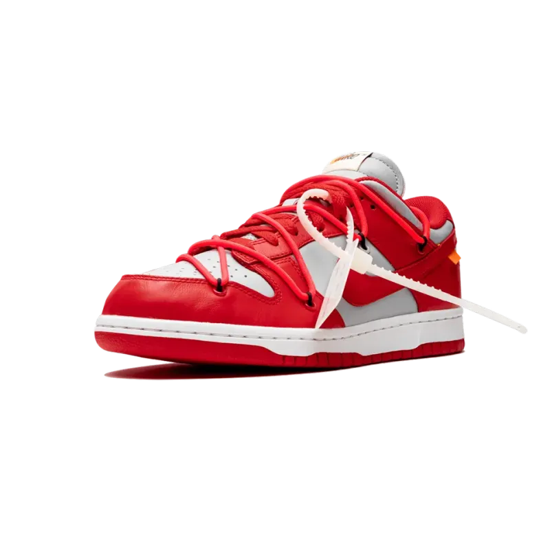 Nike Dunk Low Off-White - University Red Mens