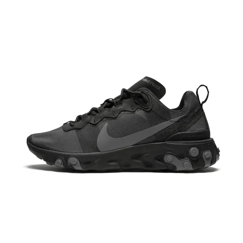 Nike React Element 55 Triple Black Mens
