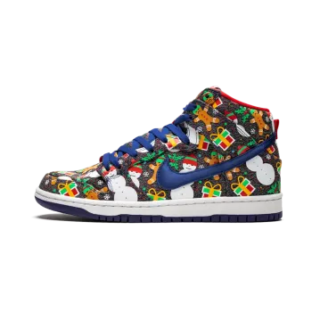 Nike SB Dunk High TRD QS Ugly Christmas Sweater Mens