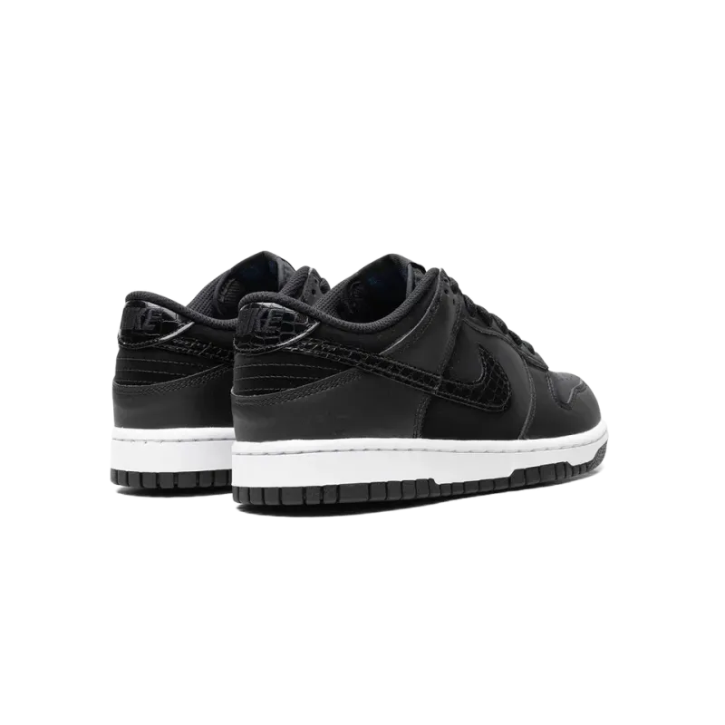 Nike Dunk Low SE GS Black Croc Grade School