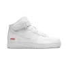 Nike Air Force 1 Mid Supreme - Mini Box Logo White Mens
