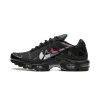 Nike Air Max Plus Multi Swoosh Black Bright Crimson Mens