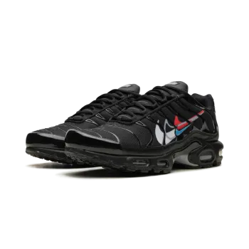 Nike Air Max Plus Multi Swoosh Black Bright Crimson Mens