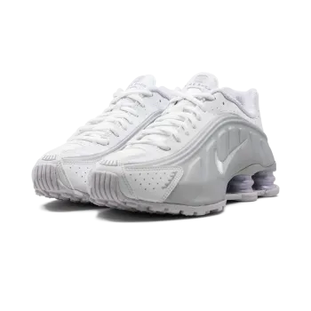 Nike Shox R4 WMNS White Metallic Platinum Womens