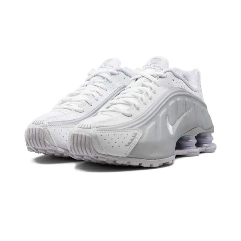Nike Shox R4 WMNS White Metallic Platinum Womens