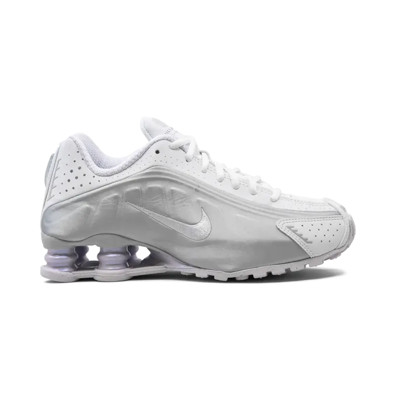 Nike Shox R4 WMNS White Metallic Platinum Womens