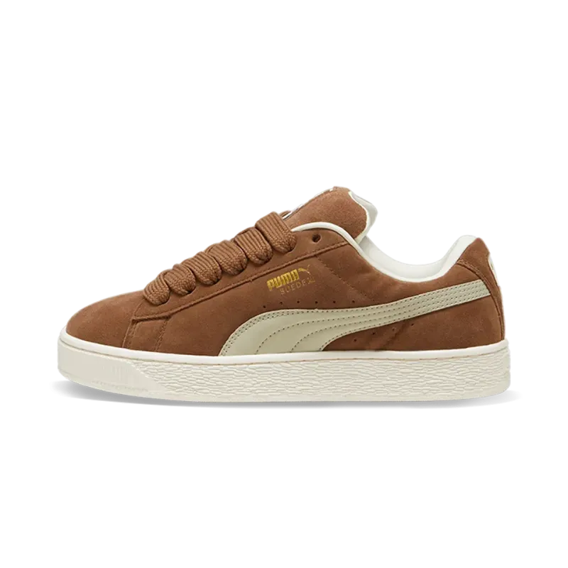 Puma Suede XL Tan White Mens