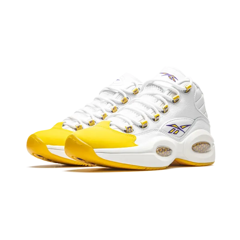 Reebok Question Mid Yellow Toe - Kobe Mens