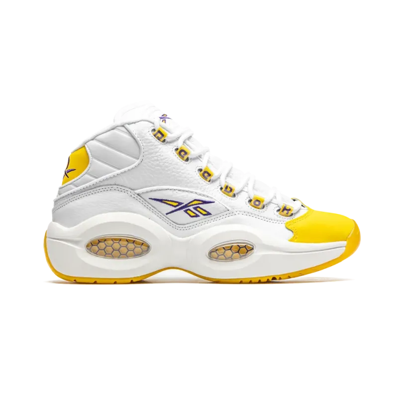 Reebok Question Mid Yellow Toe - Kobe Mens